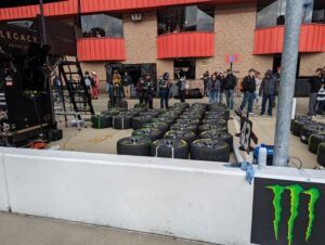 The Tires Are Staged